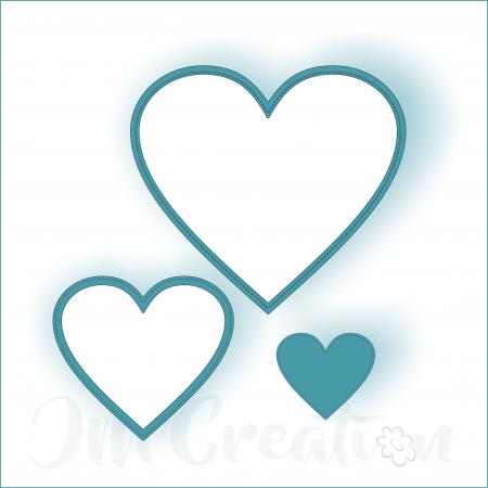 Stanzschablone - Herzrahmen